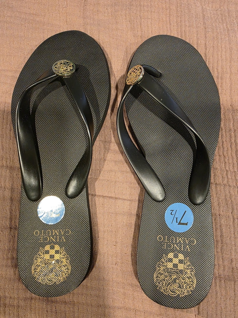 Vince Camuto Black Women's Flip Flop Sandals